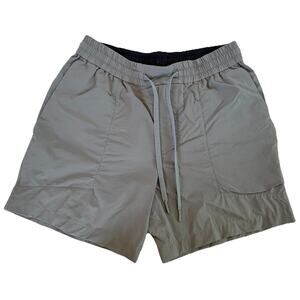 Lululemon Bowline Shorts Men's Medium Grey 5" Stretch Ripstop Training Casual